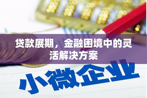 大足贷款展期，金融困境中的灵活解决方案