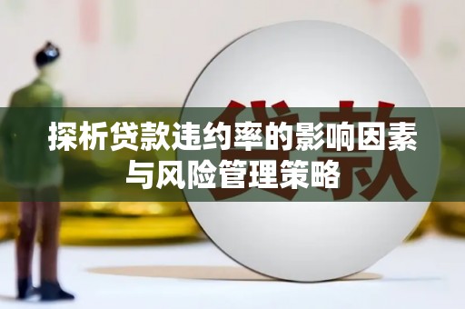 大足探析贷款违约率的影响因素与风险管理策略