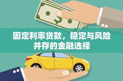 大足固定利率贷款，稳定与风险并存的金融选择