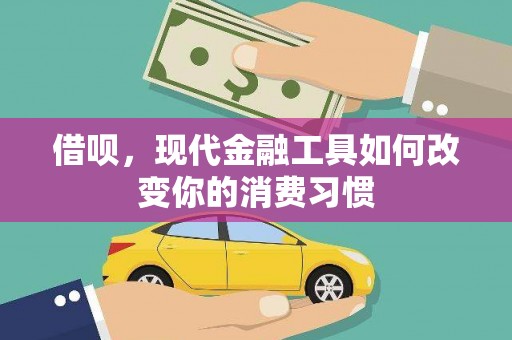 大足借呗，现代金融工具如何改变你的消费习惯