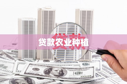 大足贷款农业种植