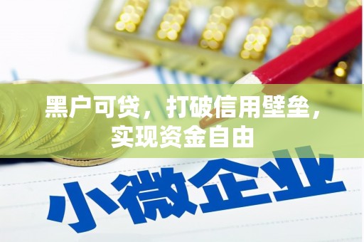 大足黑户可贷，打破信用壁垒，实现资金自由
