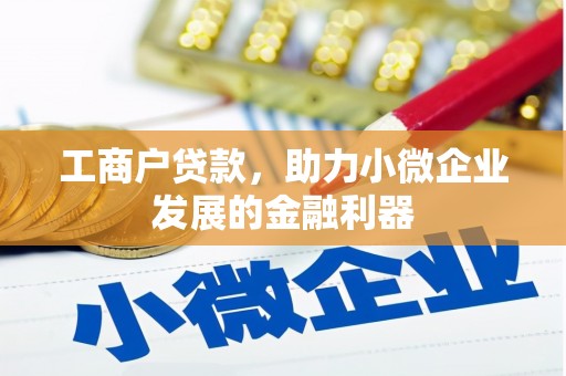 大足工商户贷款，助力小微企业发展的金融利器