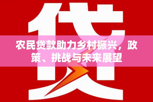 大足农民贷款助力乡村振兴，政策、挑战与未来展望