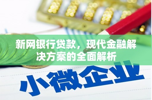 大足新网银行贷款，现代金融解决方案的全面解析