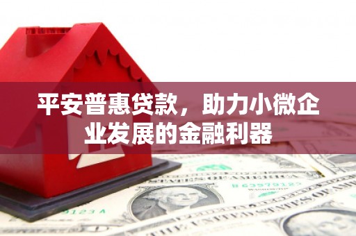 大足平安普惠贷款，助力小微企业发展的金融利器